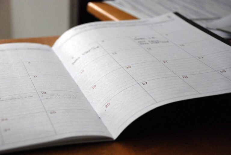 Monthly calendar used to plan temporary caregiving coverage